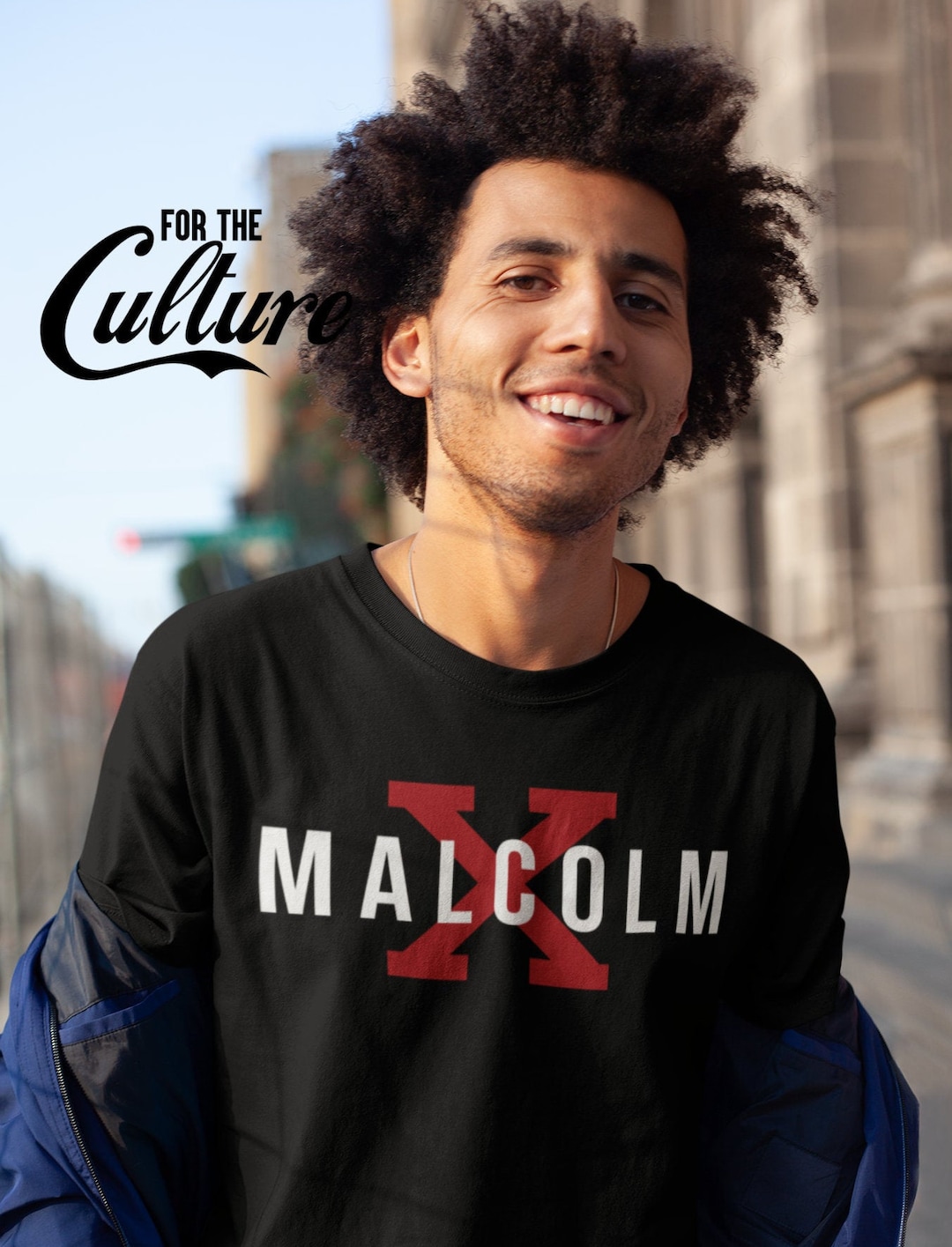 Rock Off Trade Malcolm X T-Shirt – Black/White Graphic Tee For Men, Small - View #3