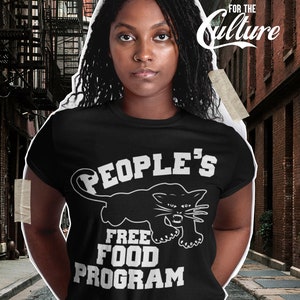 Własność czarna, program darmowej żywności Black Panther | Koszulka unisex Black Pride