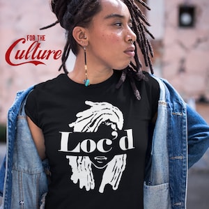Loc'd Dam-T-shirt: Ringspunnen bomull