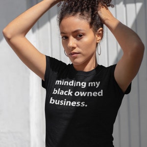 Let op mijn zwarte bedrijf, unisex T-shirt