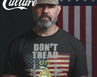 Don't Tread on Me Shirt: Patriotic Gadsden Rattlesnake USA Tee