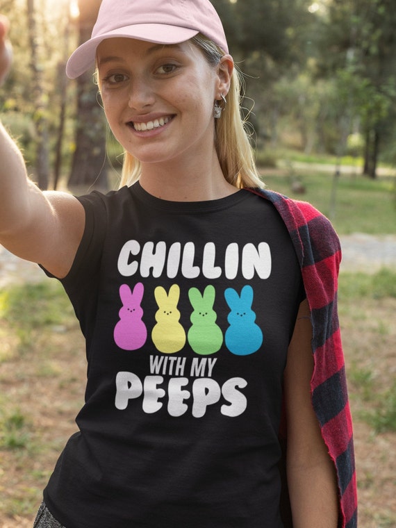 Hangin With My Peeps Marshmallows Lovers Happy Easter T-Shirt Hangin With My Peeps Marshmallows Lovers Happy Easter T-Shirt