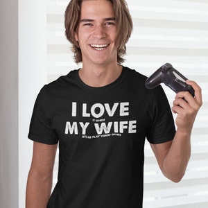 Video Game Tshirt for Husband, Gamer Gifts for Him, Mens Tshirts