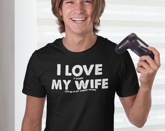Camiseta de videojuegos para marido, regalos de jugador para él, camisetas para hombre