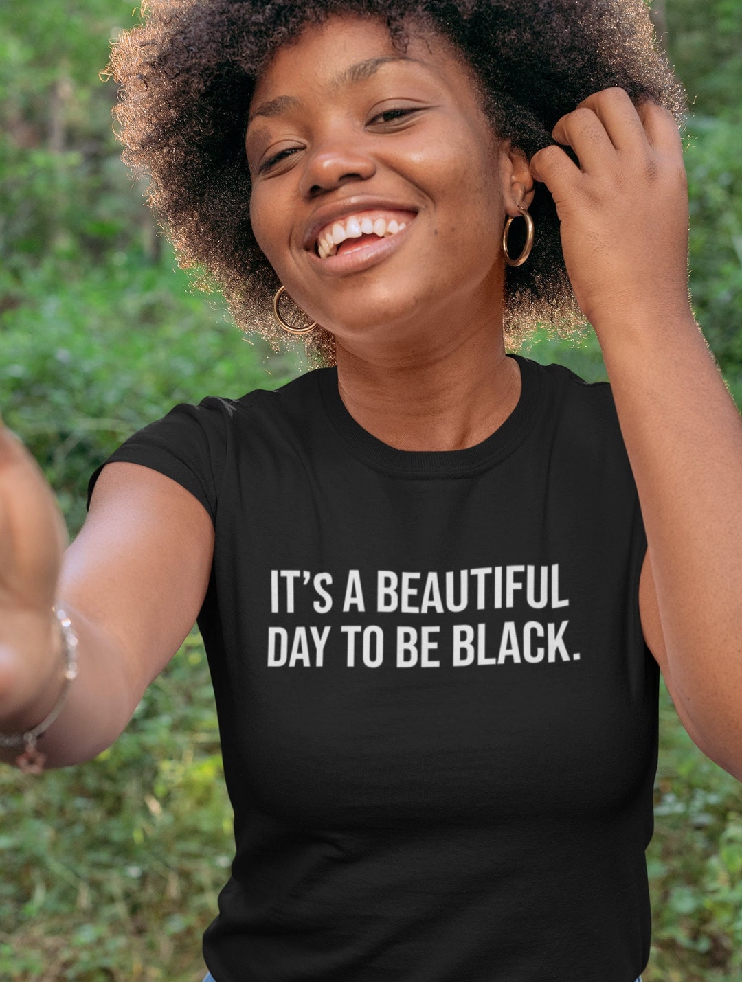It's A Beautiful Day to Be Black Unisex Tshirt, Black Pride Shirt