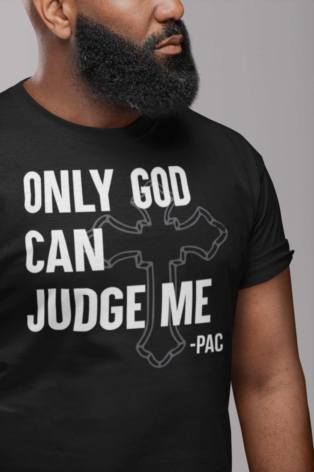 T-shirt Only GOD Can Judge Me – Rouge – Taille 3XL – Flying Horse – Occasion