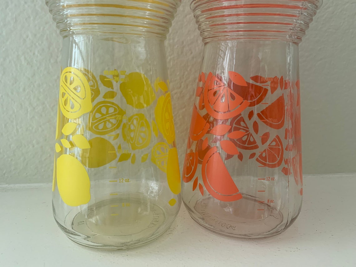Vintage Juice Containers / Set of 2 Etsy