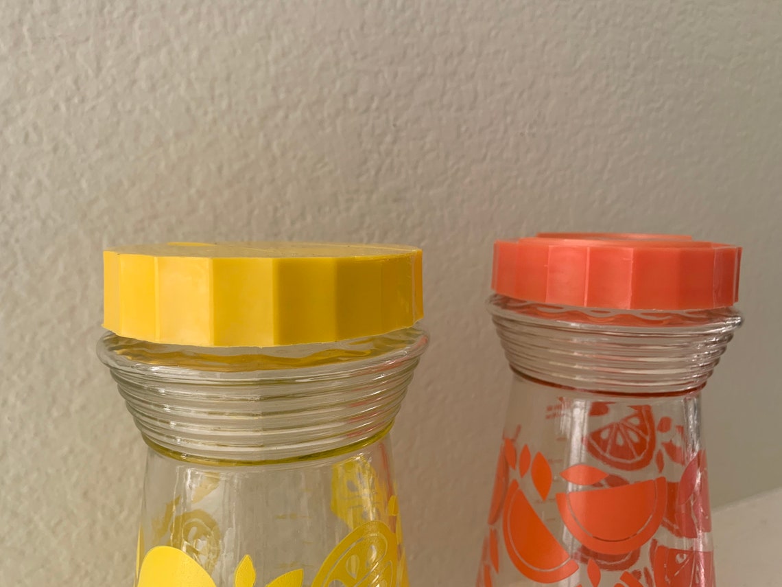 Vintage Juice Containers / Set of 2 Etsy