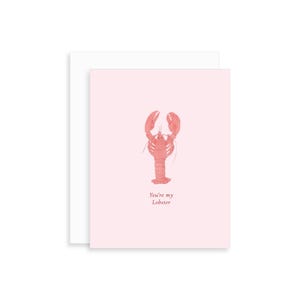 You&#39;re My Lobster Watercolor Greeting Card