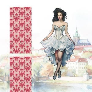 Anette Paper Doll 29 pages Book–Baroque Era Dress-Up Kit | Printable Paper Doll & Outfits | Cut Out for Kids | Historical Fashion Play