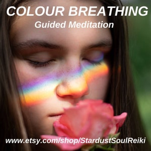 MP3 Guided Meditation for relaxation, colour breathing meditation, chakra balancing meditation,