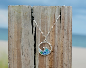 Biscayne Bay Eco-Friendly Ocean Wave Necklace