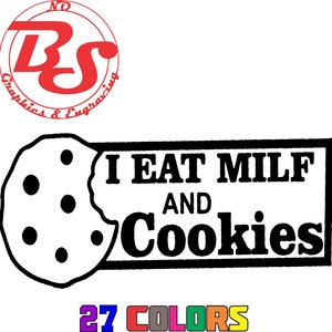 6&quot; Milf Funny Humor Vinyl Aufkleber Aufkleber Milfin Eat Cookies Joke Prank Bumper Auto Booty Laptop ipod Auto LKW Fenster Wand noBS Grafik #noBS