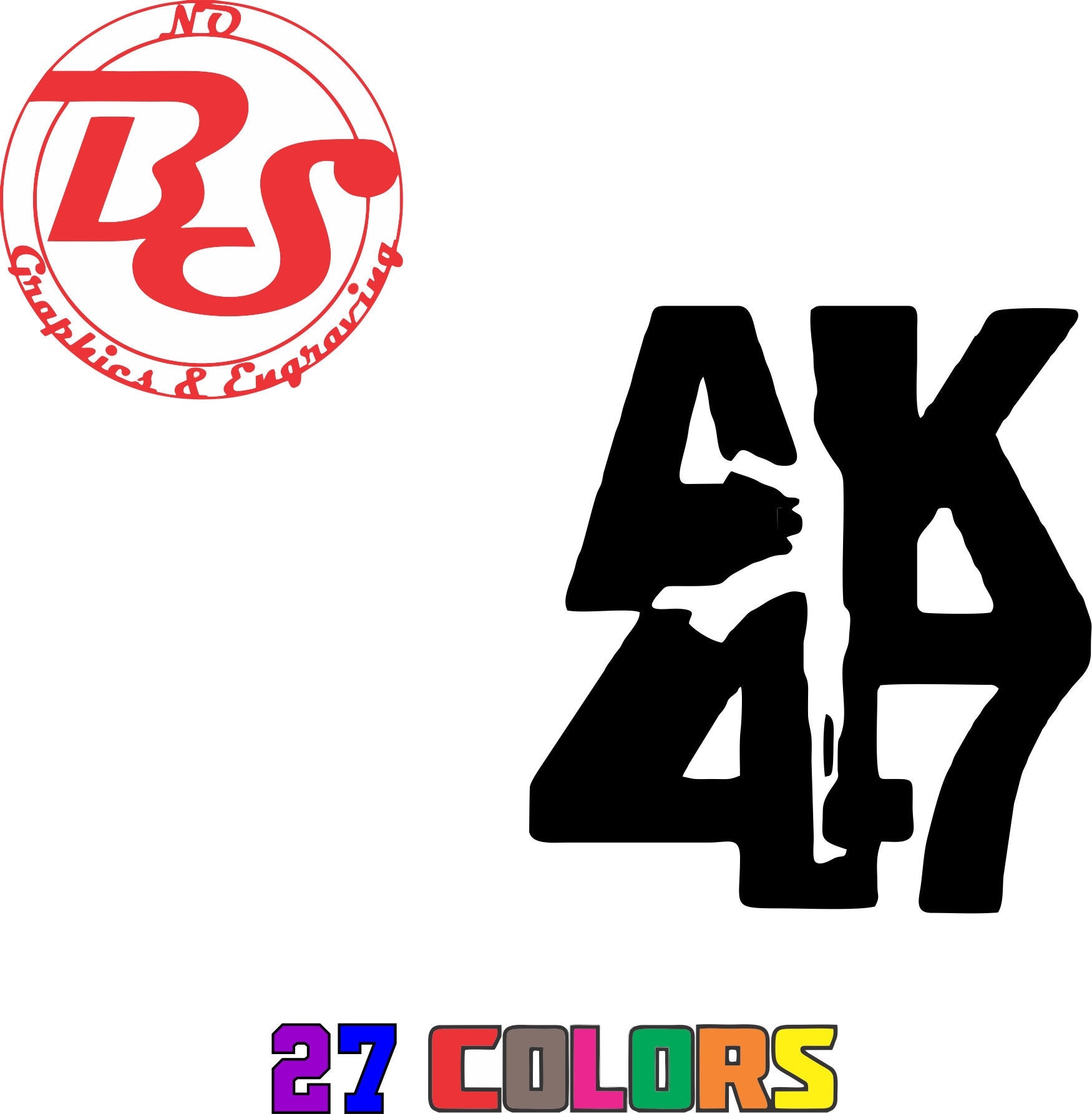 Best Selling Car Sticker AK 47 Gun Car Styling #B1416 - AliExpress