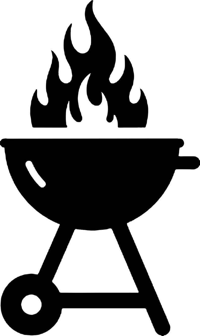 6 WEBER Decals Kettle Grill BBQ Food Men Beer Outdoor Vinyl Decal