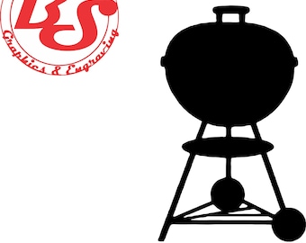 Weber Grill Vinyl Decal, BBQ Kettle Sticker