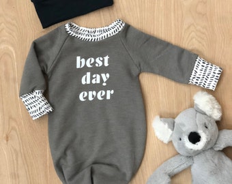 tie bottom baby gown pattern