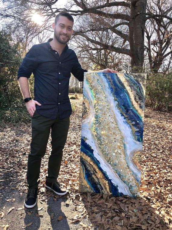 Crystal Geode Art, wall decor, decorative accents, realistic geode Art: made to order- customizable in size, stone, shape, & color.