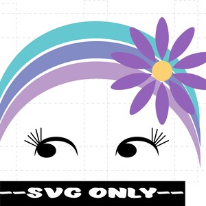 ヘッドバンド スカーフ 女の子 SVG デジタルダウンロード
