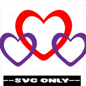 Purple Hearts Awareness SVG DIGITAL DOWNLOAD