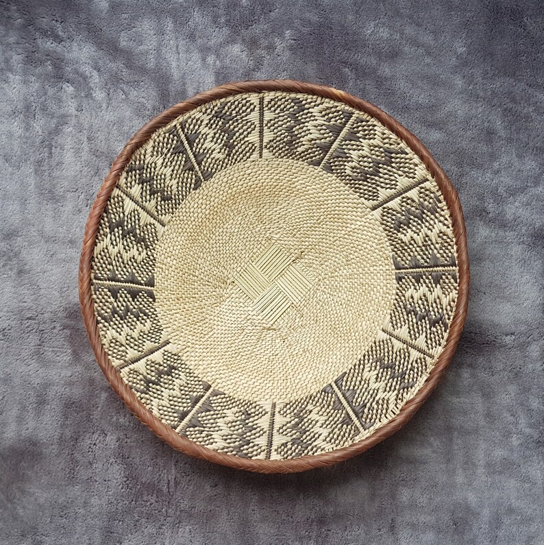 Lovely Set of 5 Handwoven Binga Baskets African Wall Decor Etsy