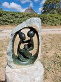 Shona Stone, Garden Sculpture, Small Book Shelf Decor, Gift For Him, Hostess Gift product logo