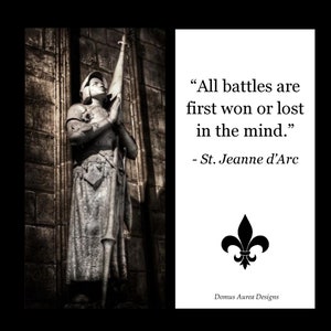 St. Joan of Arc Jeanne d&#39;Arc Bookmark Prayer Holy Card