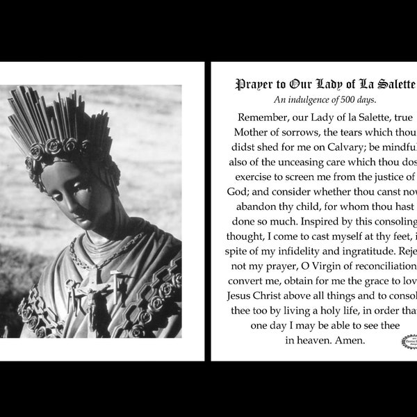 Lady of La Salette Etsy