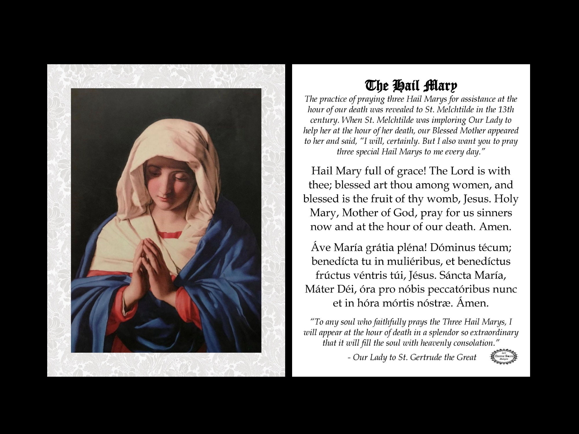 hail mary in latin and english hail mary in latin and english