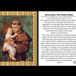 St. Anthony of Padua Novena Small Prayer Holy Card