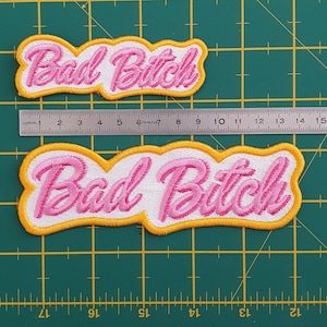 embroidery digital pattern patch bad bitch