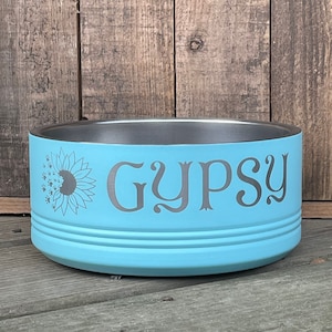 Personalized Pet Bowl - Made of Stainless Steel - Insulated - Laser Engraved - Dog - Cat