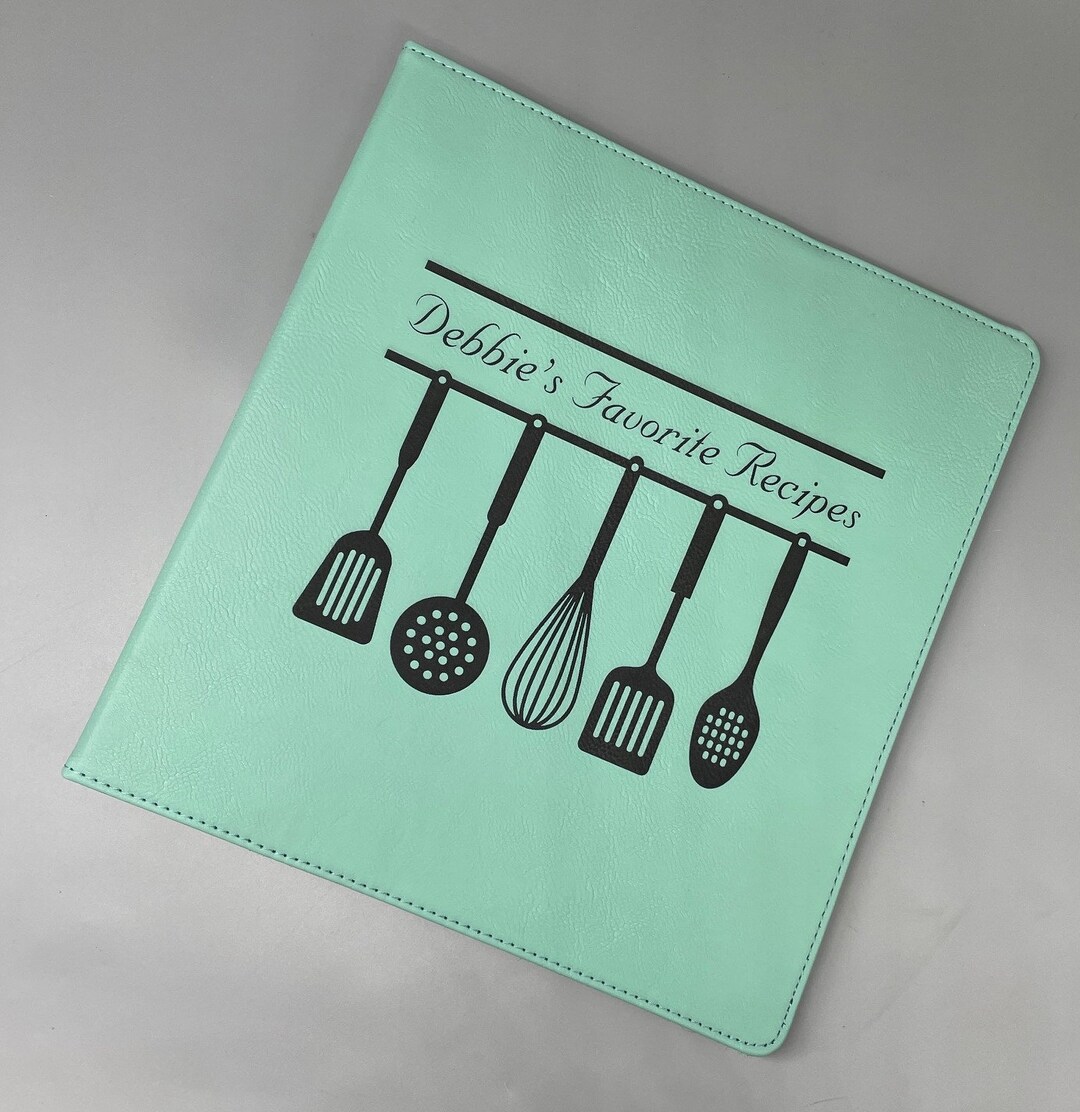 2 Personalized Binder,3 Ring Binder, Custom Binder, Cooking Book, Cook