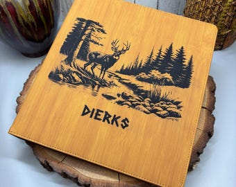 Personalized Leatherette Binder: 1" 3-Ring Engraved Planner