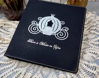 Personalized Leatherette 3-Ring Binder: Engraved Photo Album, Recipe Keeper