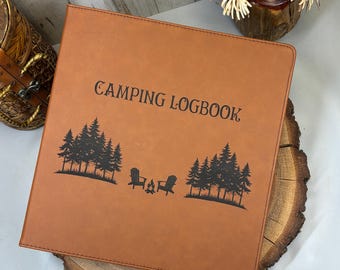 Personalized Leatherette 3-Ring Binder: Custom Engraved Guest Book