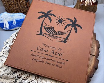 Personalized Leatherette 3-Ring Binder: Custom Engraved Planner