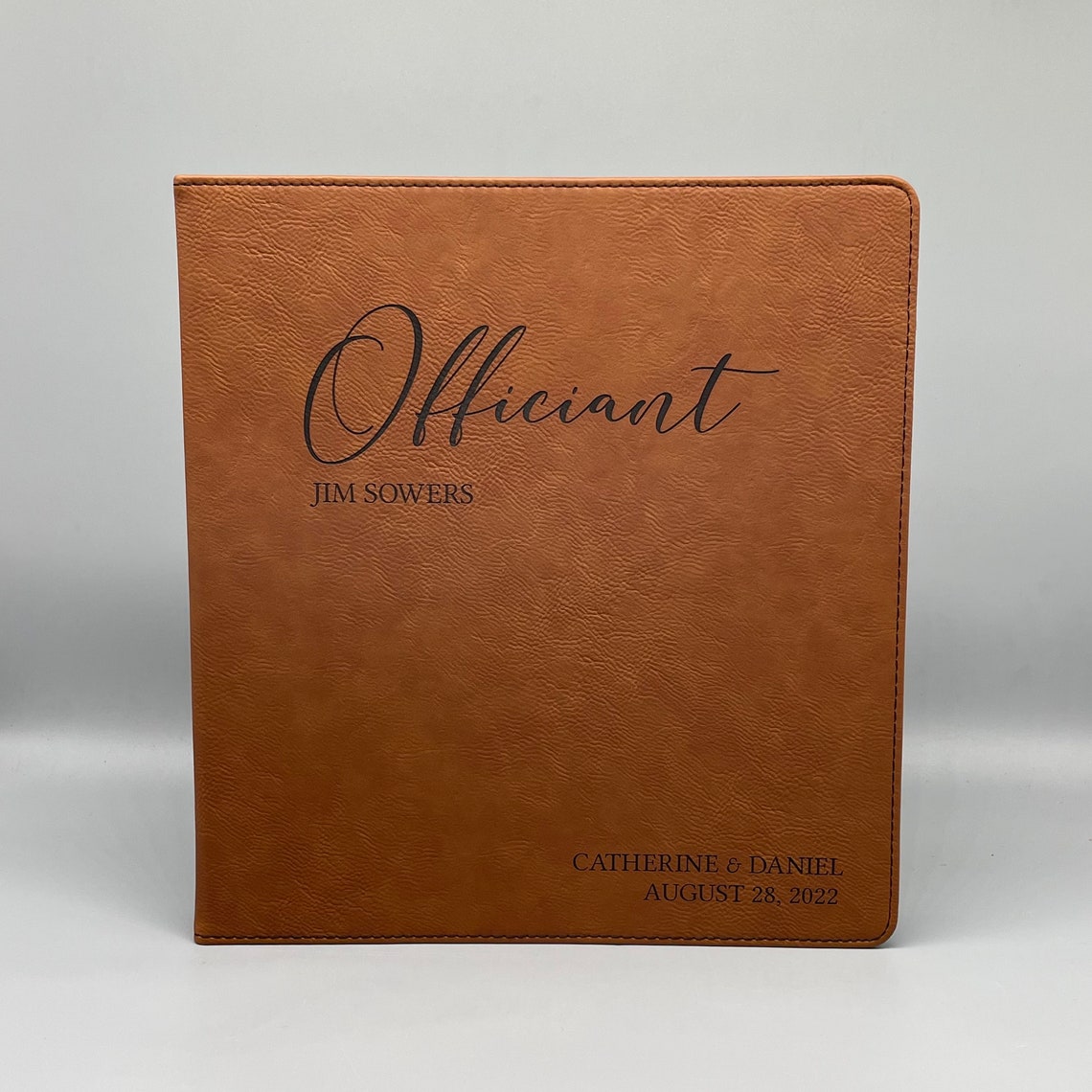 Officiant Personalized Binder 3 Ring Binder Wedding Planner Etsy