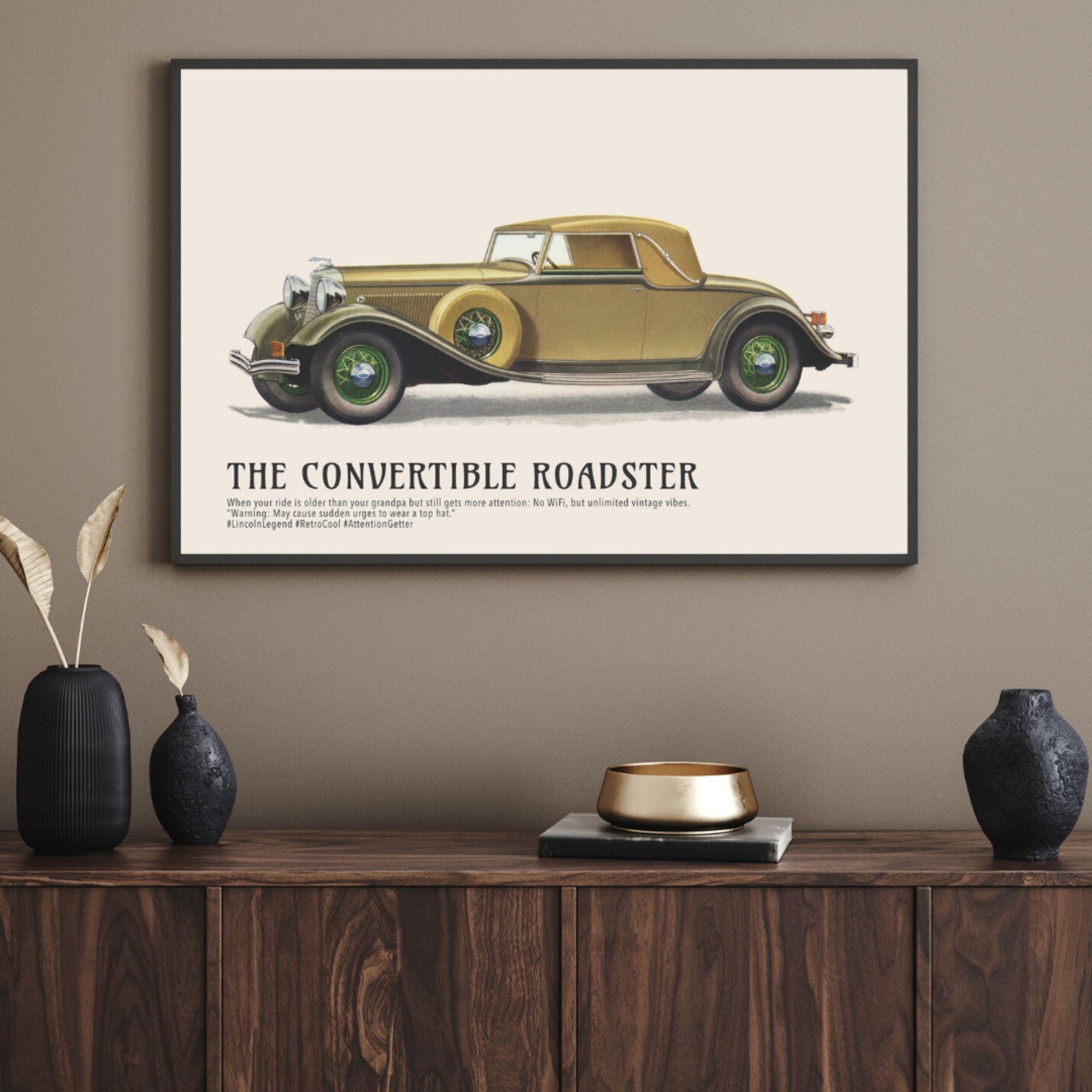 1933年リンカーン・コンバーチブル・ロードスターのポスター