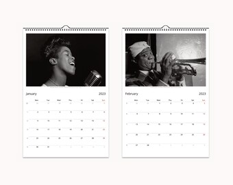 2023 Wall Calendar: Golden Age of Jazz When Swing Reached Its - Etsy
