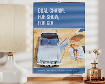 Calendario de coches clásicos británicos – Coleccionistas de coches, automóviles antiguos, papel semibrillante