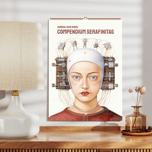 Surreal Tech Art Wall Calendar - Unique Home Decor and Thoughtful Art Lover's Gift