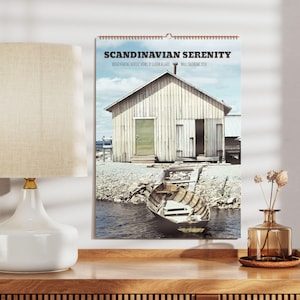 Calendario svedese - Fotografia naturalistica svedese, calendario da parete con arte scandinava, decorazioni paesaggistiche nordiche di Björn Allard