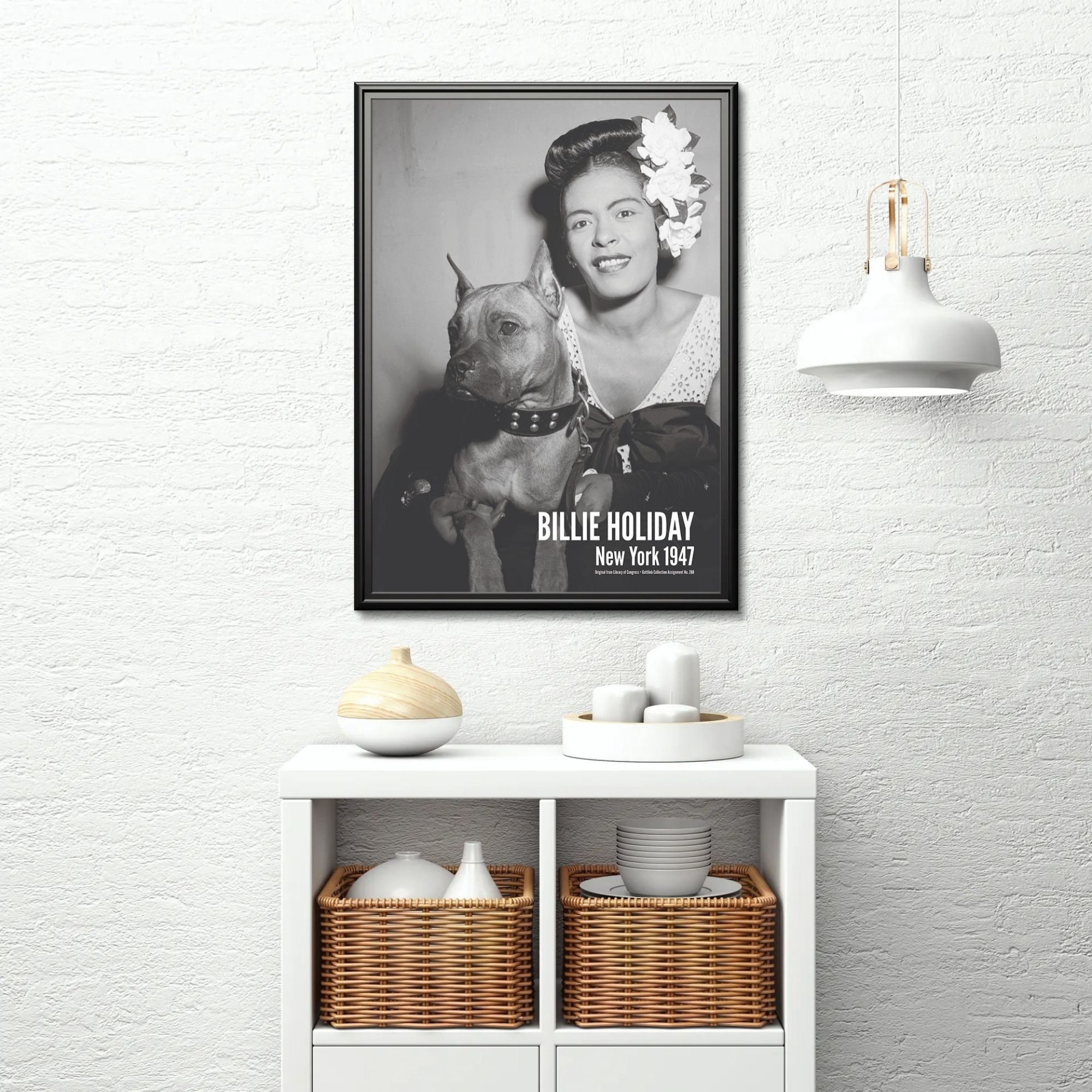 Billie Holiday New York 1947 Vertical Print Wall Art Etsy