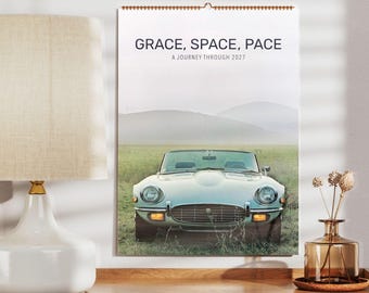 Jaguar Calendar - Classic Cars, Car Lover Decor, Semi-glossy Paper