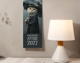 Betoverende dierenkalender voor aan de muur – Speelse kunst, halfglanzend papier