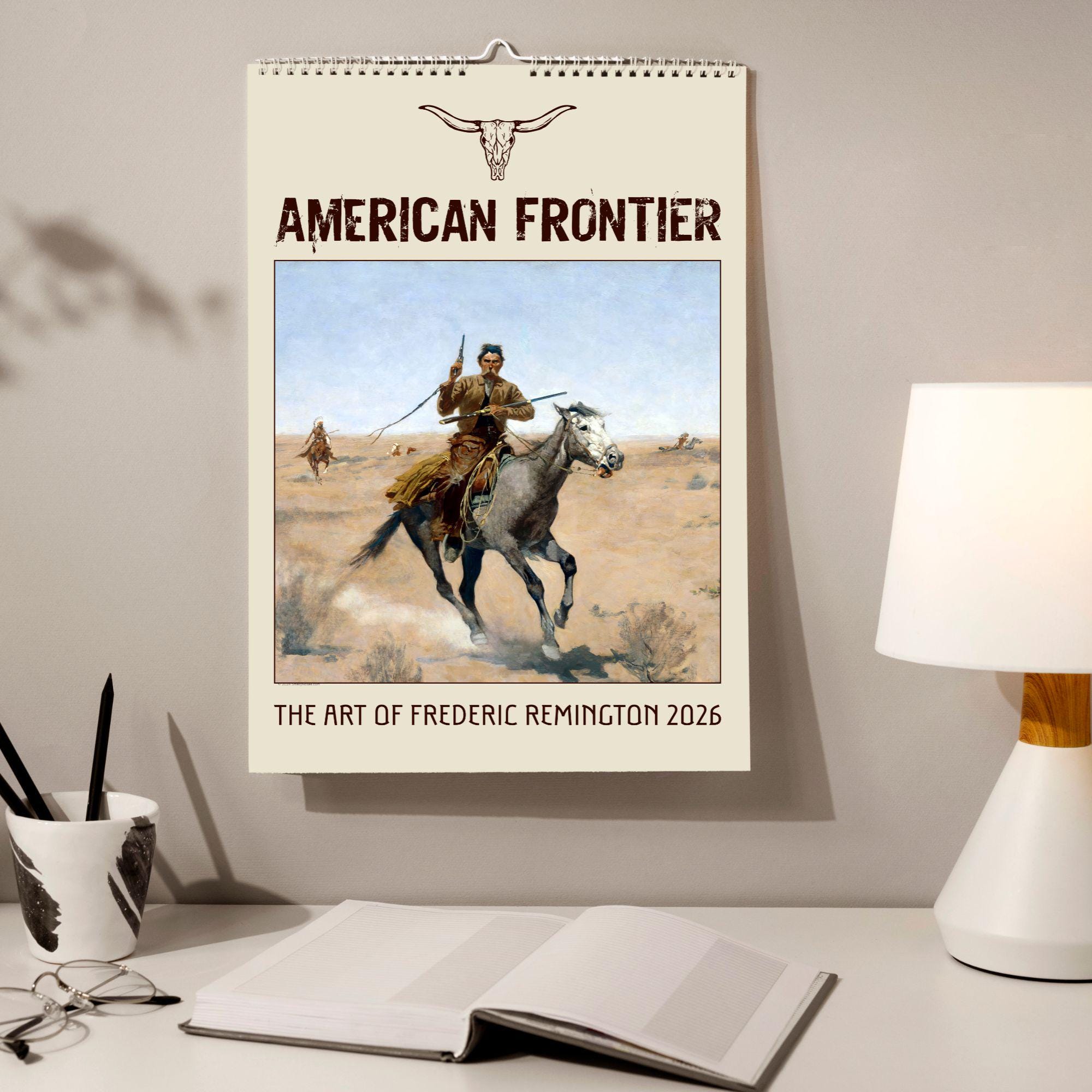【国際ブランド】 Wall Remington Frederic Calendar: Native & Art Western 手帳・カレンダー