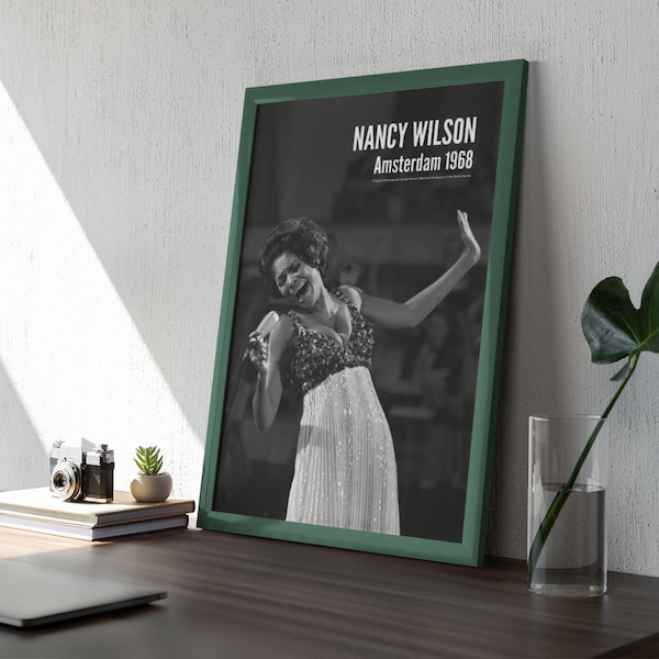 Nancy Wilson Jazz Poster: A Unique Music Gift | Ideal for Elevating Your Living Room Decor