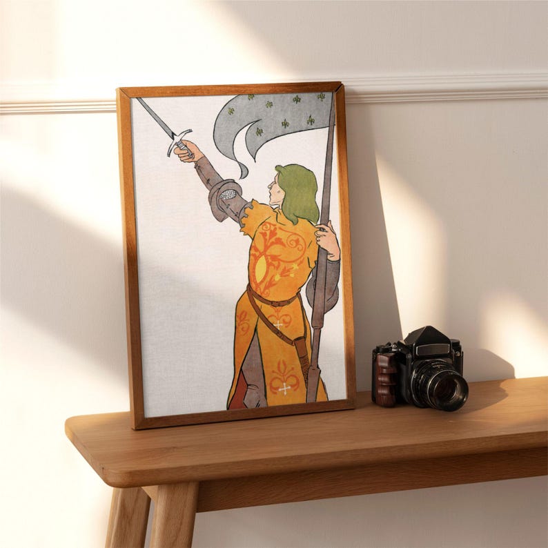 Edward Penfield – Joan of Arc, Bohemian Decor, Smooth Matte Art Print image 1