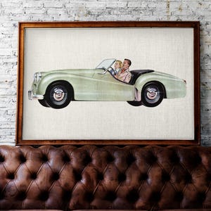 Triumph TR2 Poster – British Sports Car Art, Classic British Car Print, Vintage Automobile Wall Decor, Printable Art